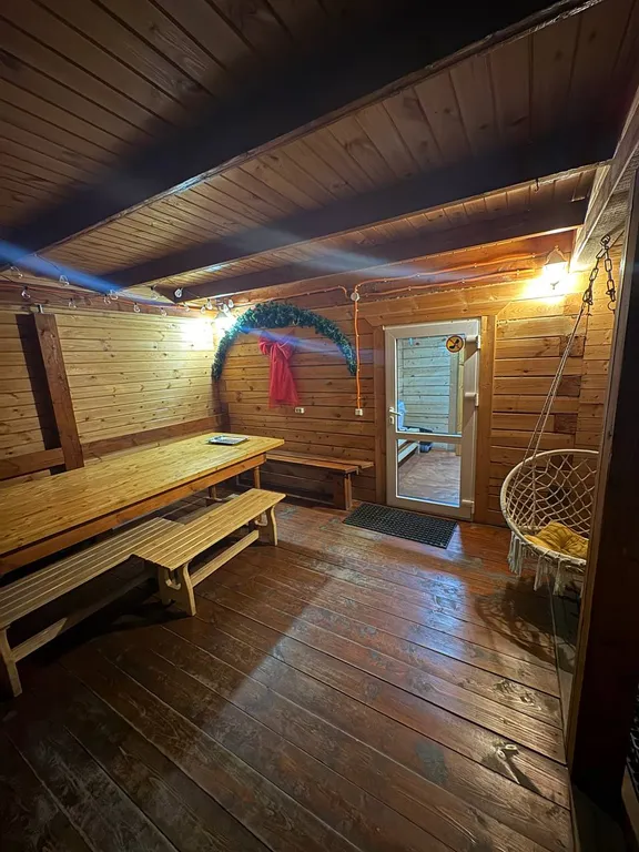 Коттедж 130m2 — чан-купель, уличный бассейн, Wi-Fi