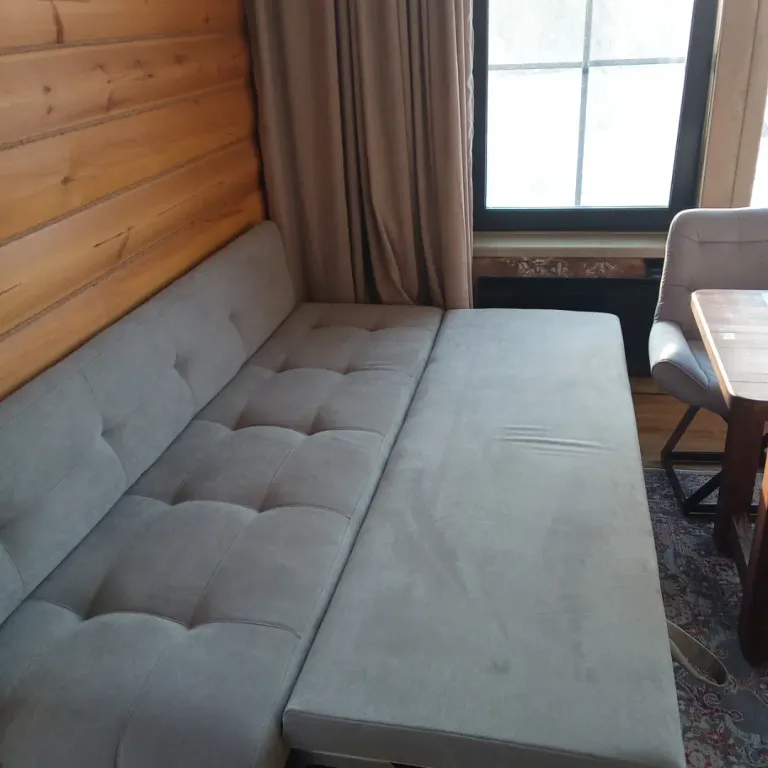 Дом 80m2 — чан, кухня, панорамные окна