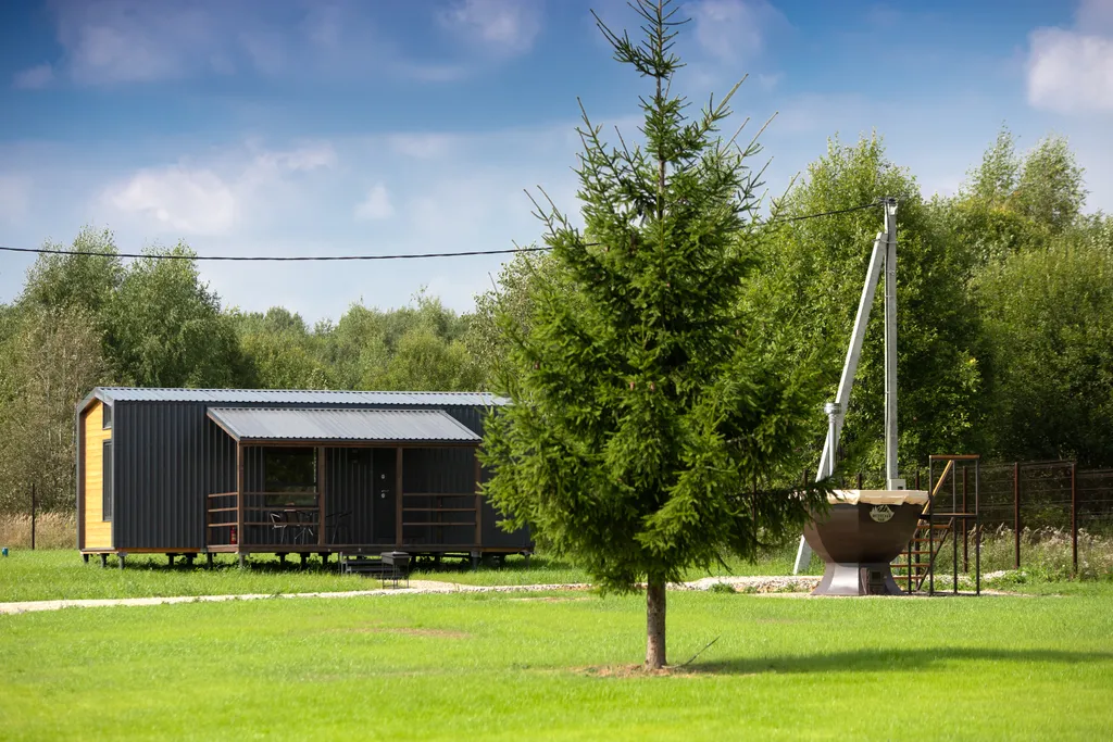Дом 35m2 — чан, кухня-гостиная, природа рядом