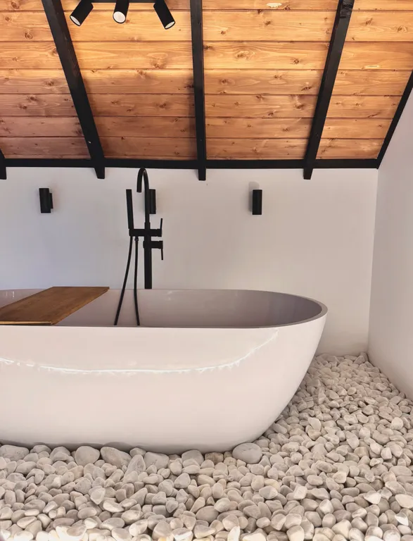 Дом 70m2 — чан, уличное джакузи, мангальная зона