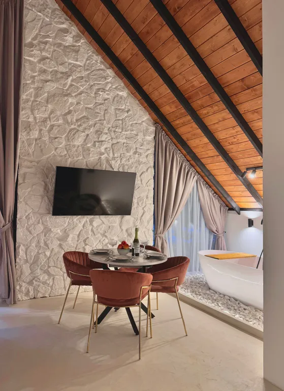 Дом 70m2 — чан, уличное джакузи, мангальная зона