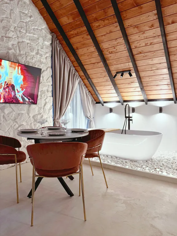 Дом 70m2 — чан, уличное джакузи, мангальная зона
