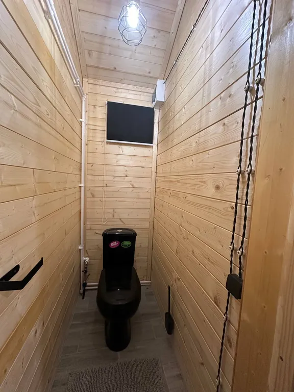 Дом 36m2 — чан, панорамное окно, комфортный душ