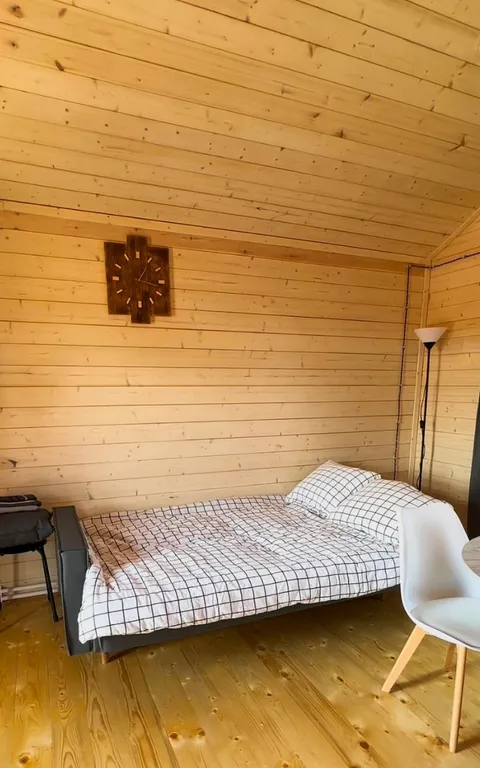 Дом 36m2 — чан, панорамное окно, комфортный душ