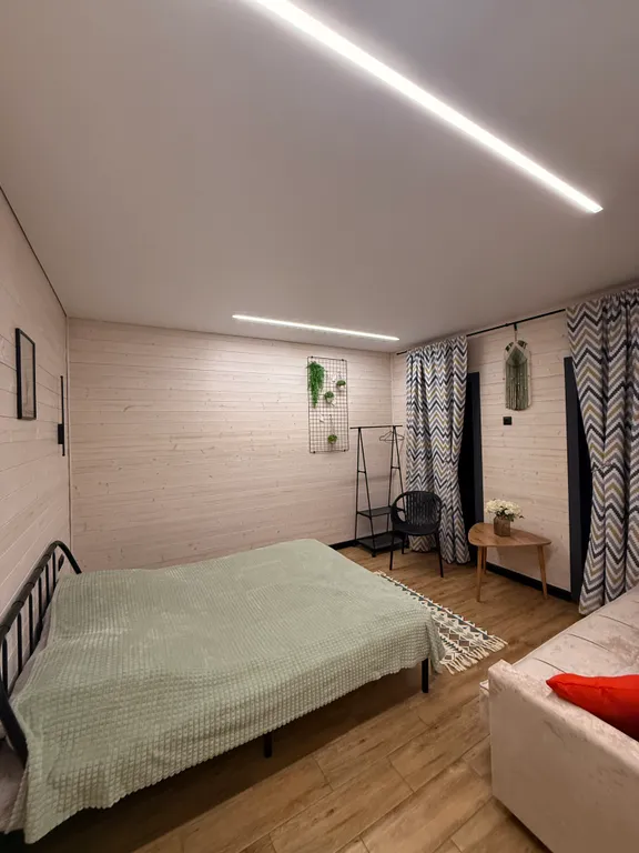 Дом 80m2 — чан, 2 спальни, терраса среди сосен