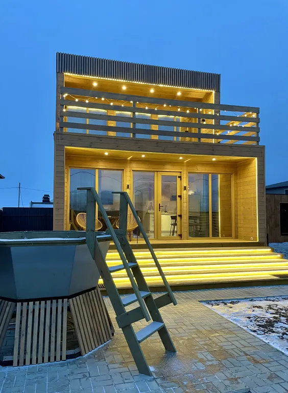 Дом 80m2 — чан, кухня, Wi-Fi