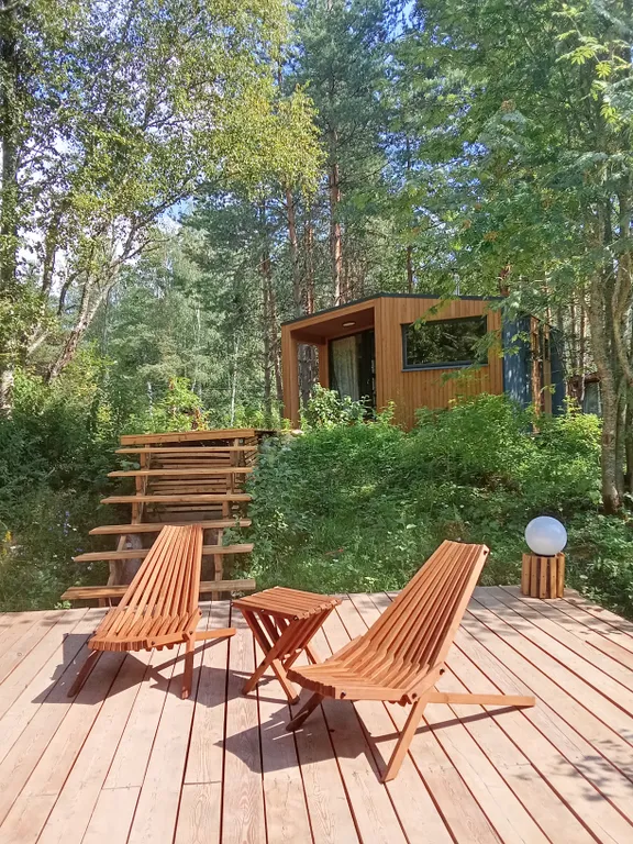 База отдыха 37m2 — чан, кухня, Wi-Fi