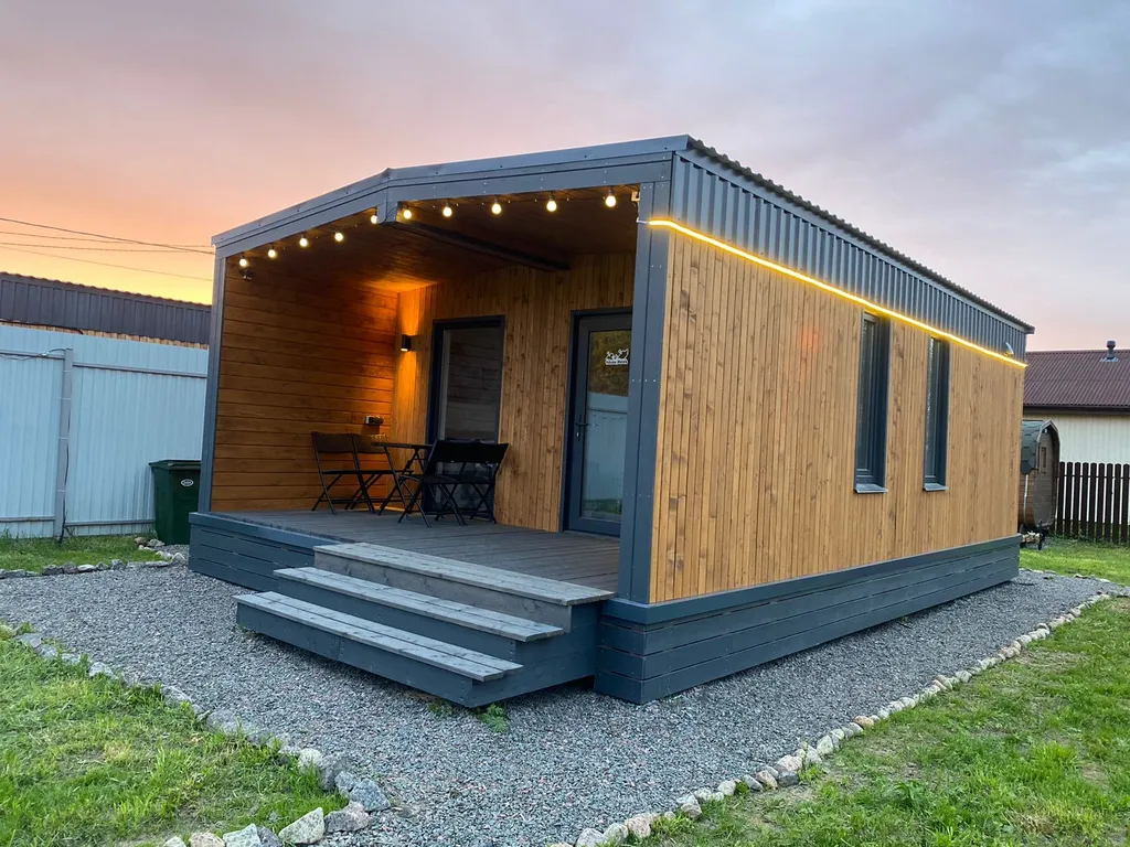 Дом 40m2 — чан, кухня, закрытая территория