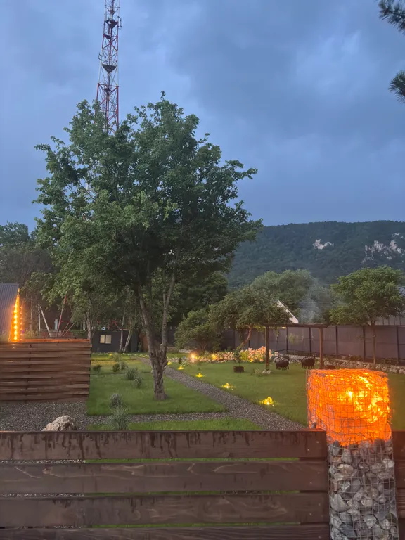 Глэмпинг 36m2 — чан, Wi-Fi, беседка с мангалом