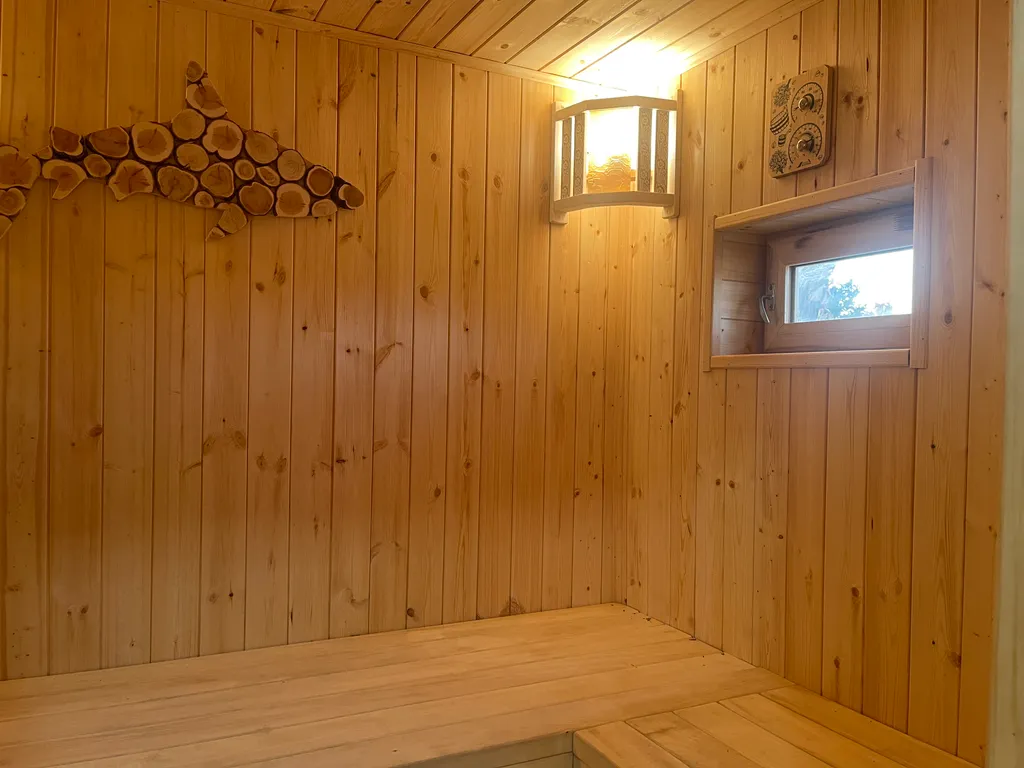 Дом 30m2 — чан, финская парилка, закрытая территория