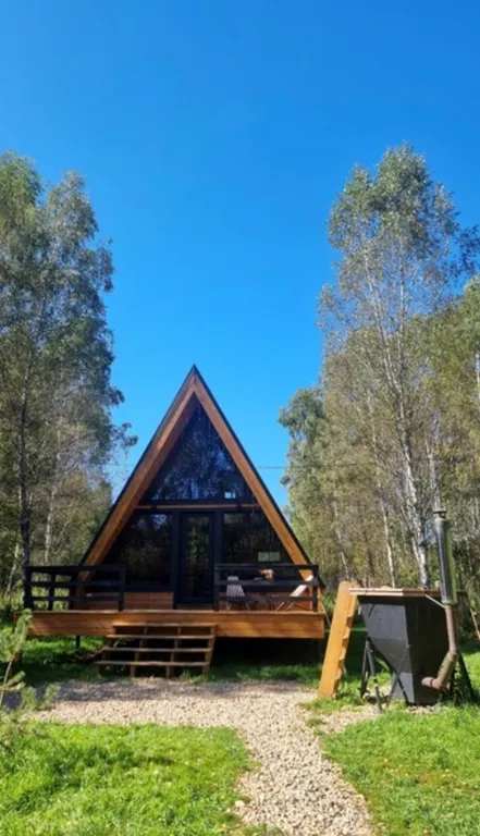 Глэмпинг 55m2 — чан для релакса, место для питомцев, близость к реке