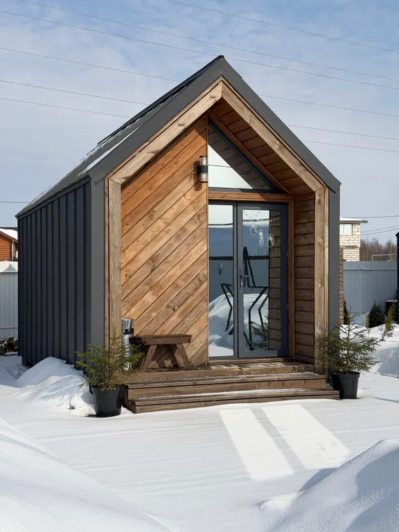 Дом 56m2 — чан, кухня, Wi-Fi