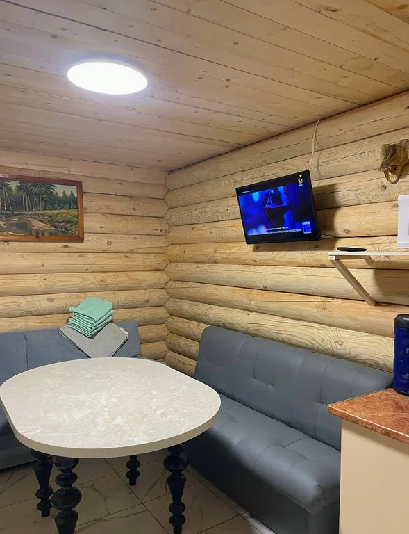 Дом 30m2 — русская баня, чан, терраса с мангальной зоной