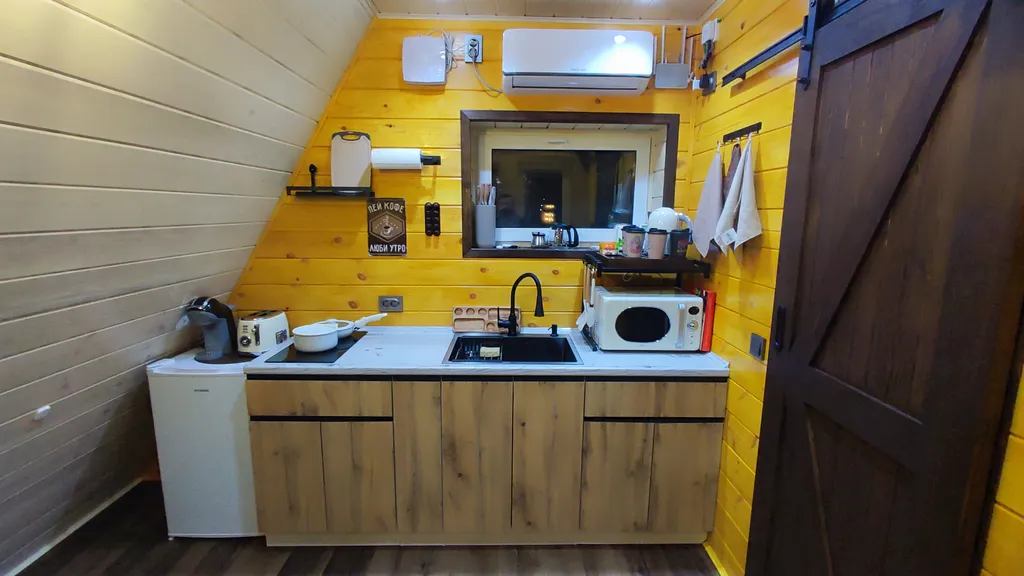 Дом 56m2 — чан, кухня, Wi-Fi
