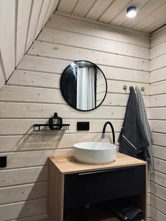 Дом 36m2 — чан, кухня, мангальная зона