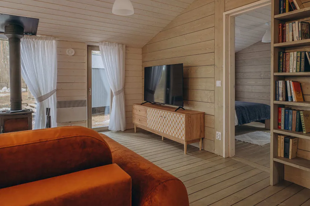 Дом 90m2 «Сентябрь» — чан, кухня, Wi-Fi