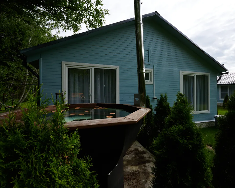 Дом 60m2, чан, кухня, Wi-Fi, теплый пол
