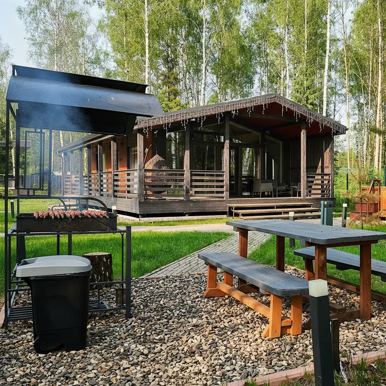 Дом 80m2 — чан, кухня, бесплатные велосипеды